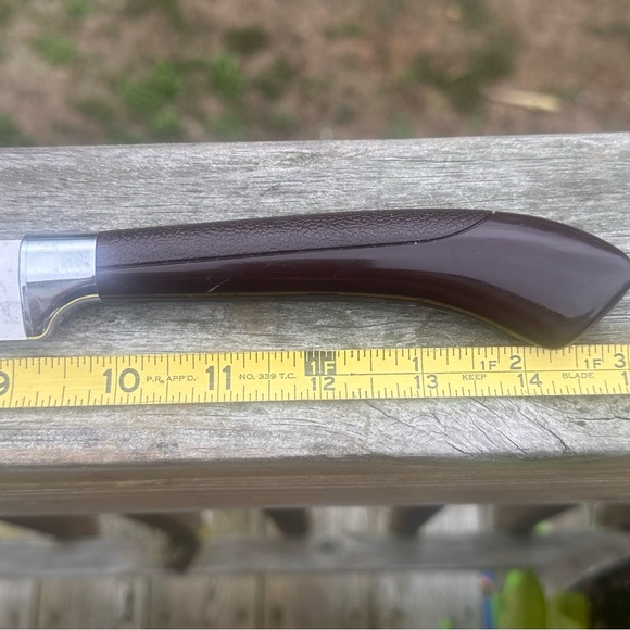 Ginsu 9" Blade Stainless Steel Double Edged Knife Plastic Handle VTG CUTLERY - Picture 5 of 7